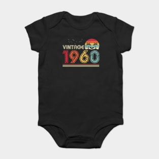 Vintage 1960 Limited Edition 61st Birthday Gift 61 Years Old Baby Bodysuit